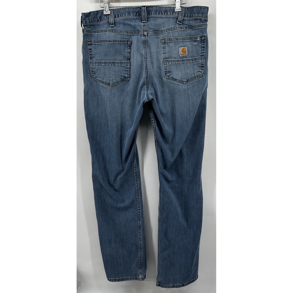 Carhartt Relaxed Fit Rugged Flex Denim Blue Jeans Men's Size 36x34
